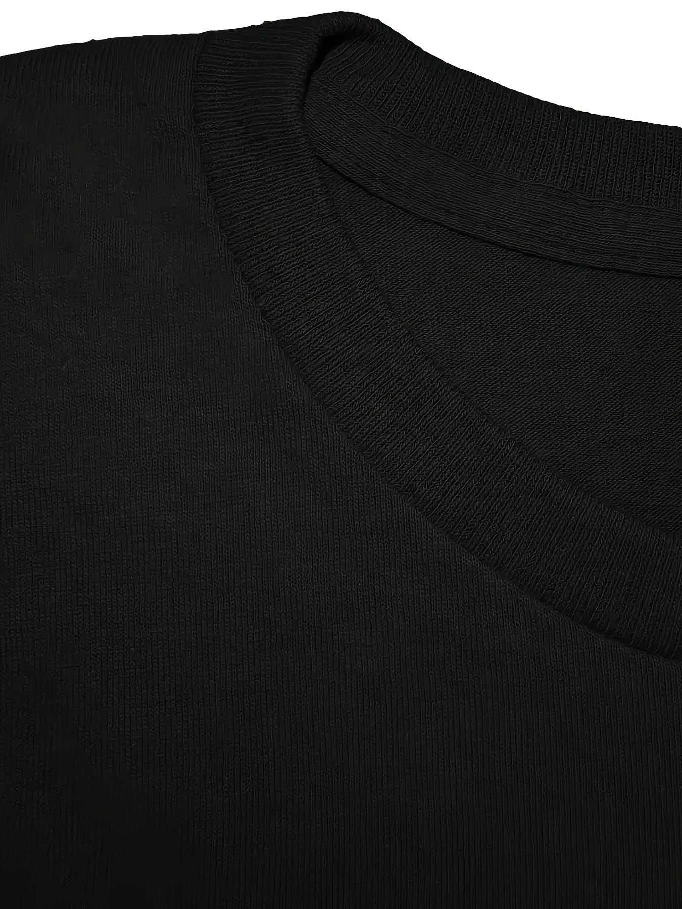 Close-up of black short-sleeve retro style polyester blend T-shirt collar with You Can't Handle These Nut print design