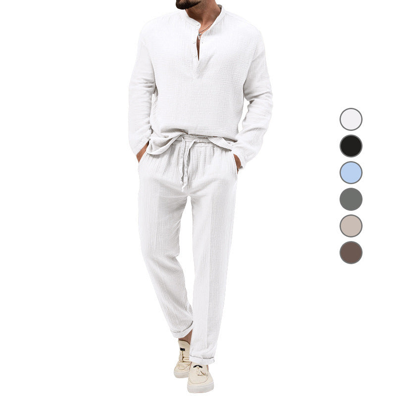 Color Casual T-shirt Suit