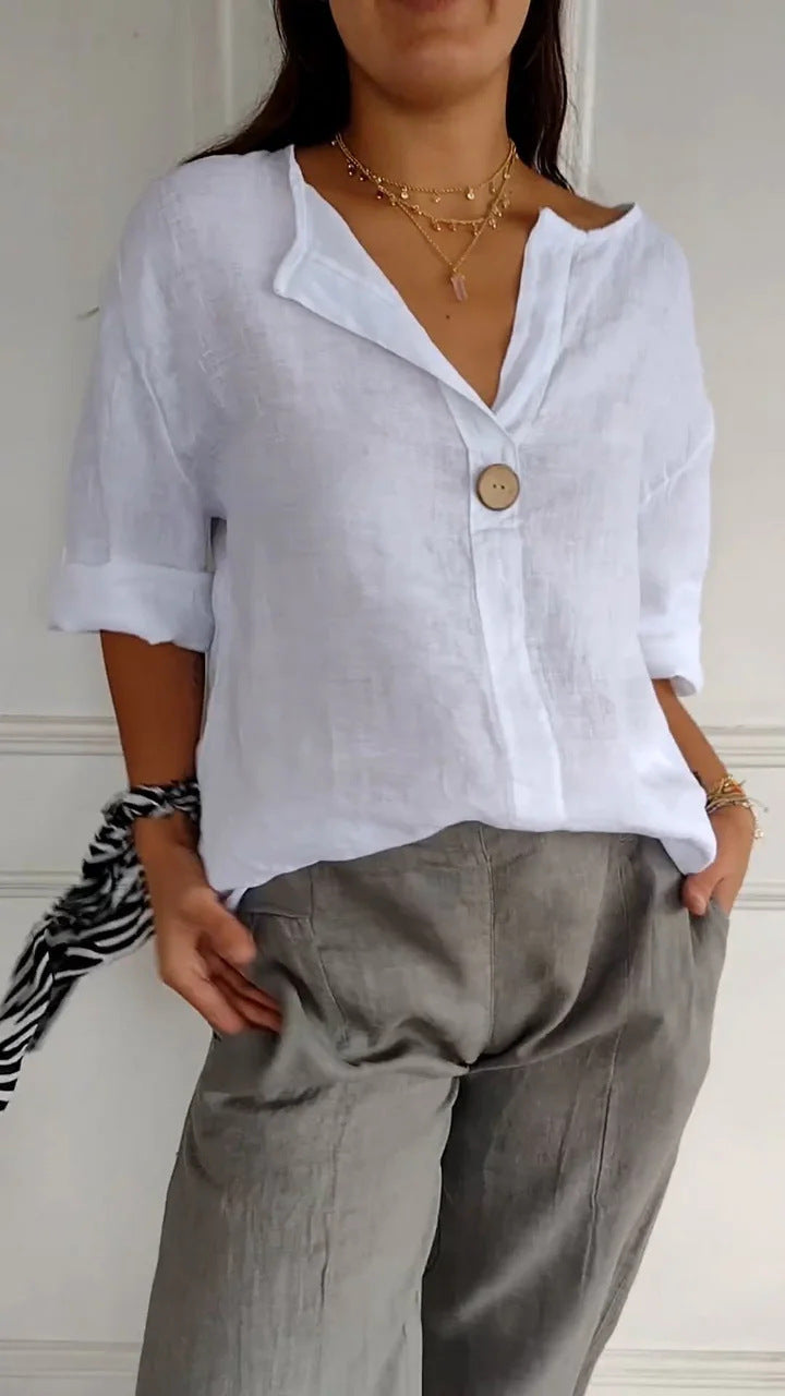 Fashion Button Tops