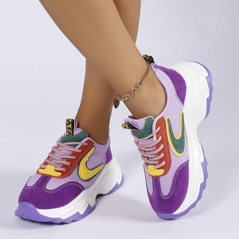 Color Lace Sneakers