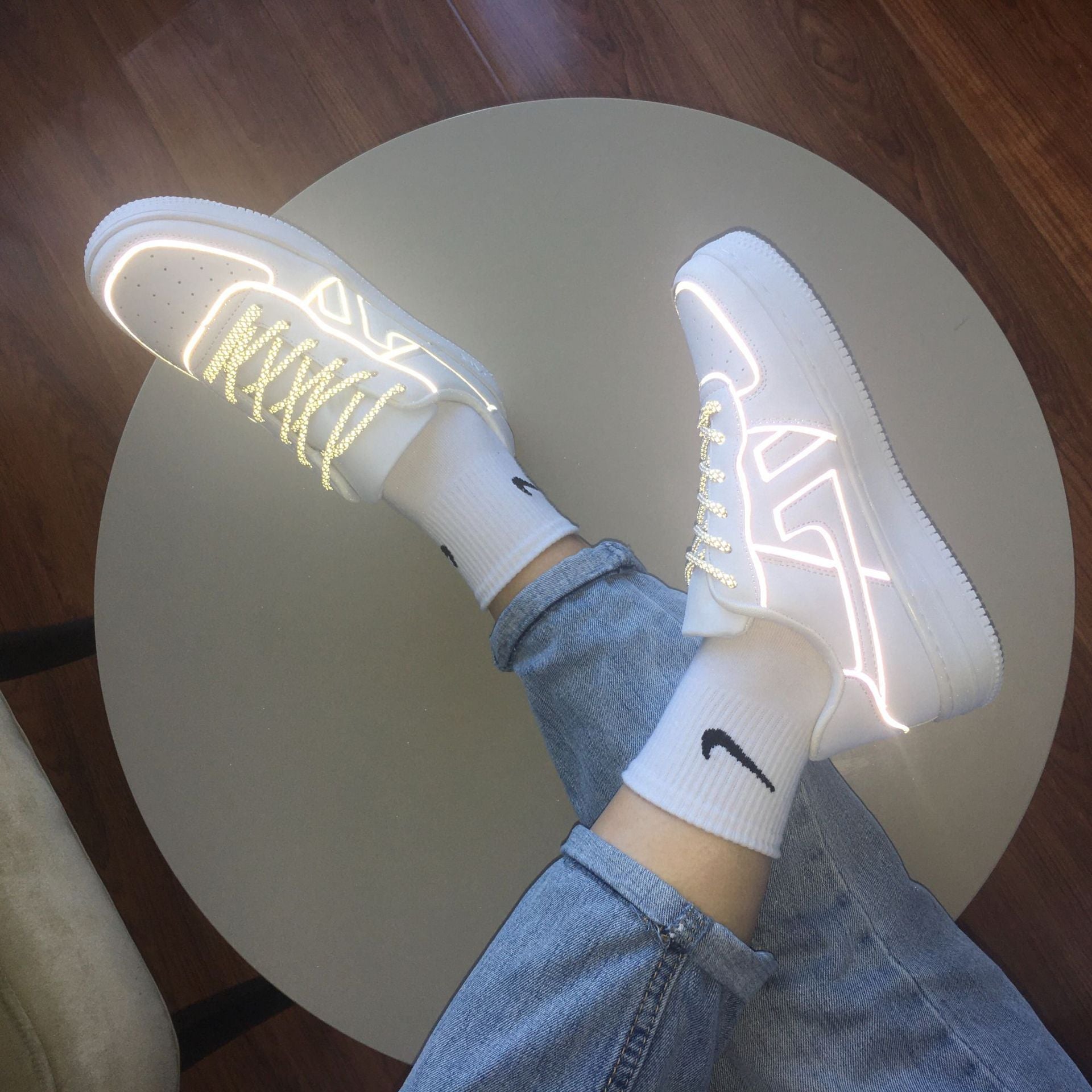 Reflective White Shoes III