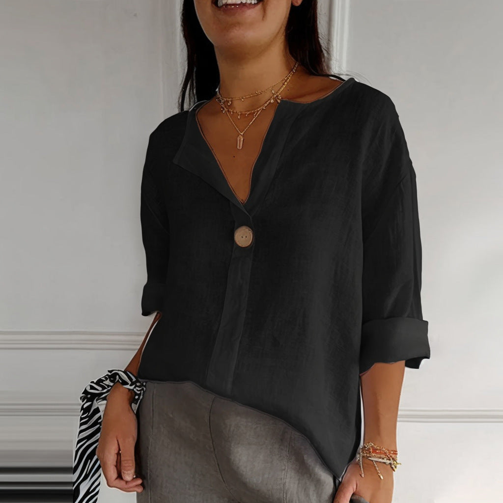 Fashion Button Tops