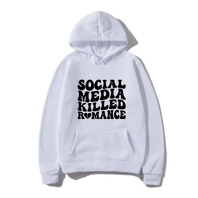 Letter Pattern Hoodie