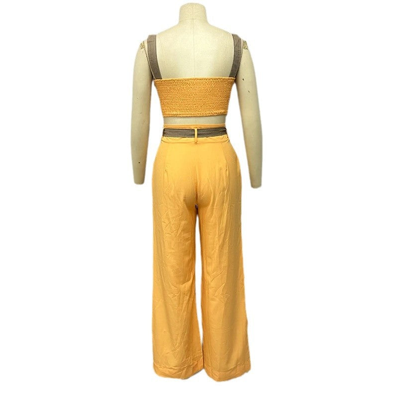 Crop-top Spaghetti Pants