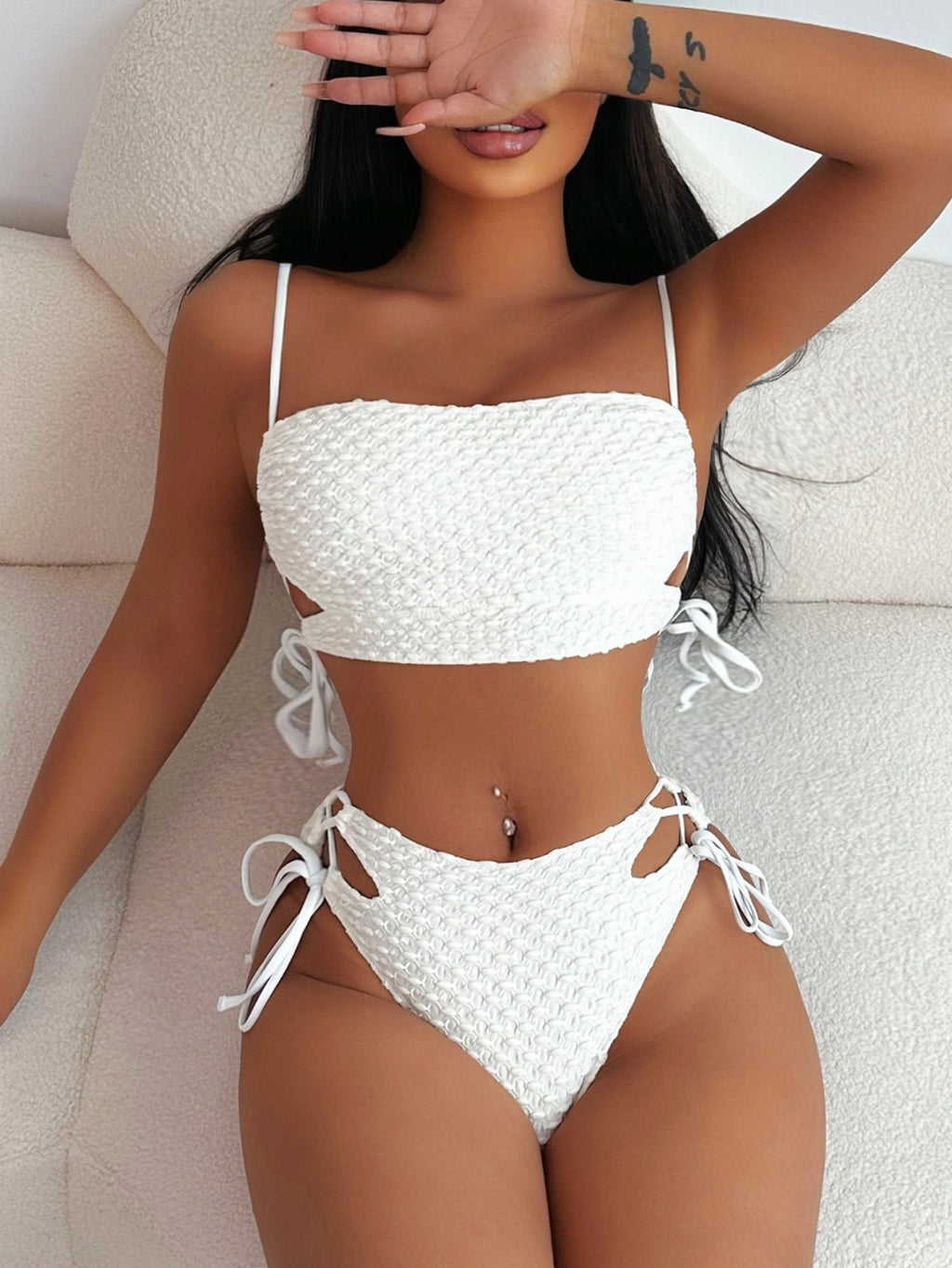 Creamy Sexy Swimsuit