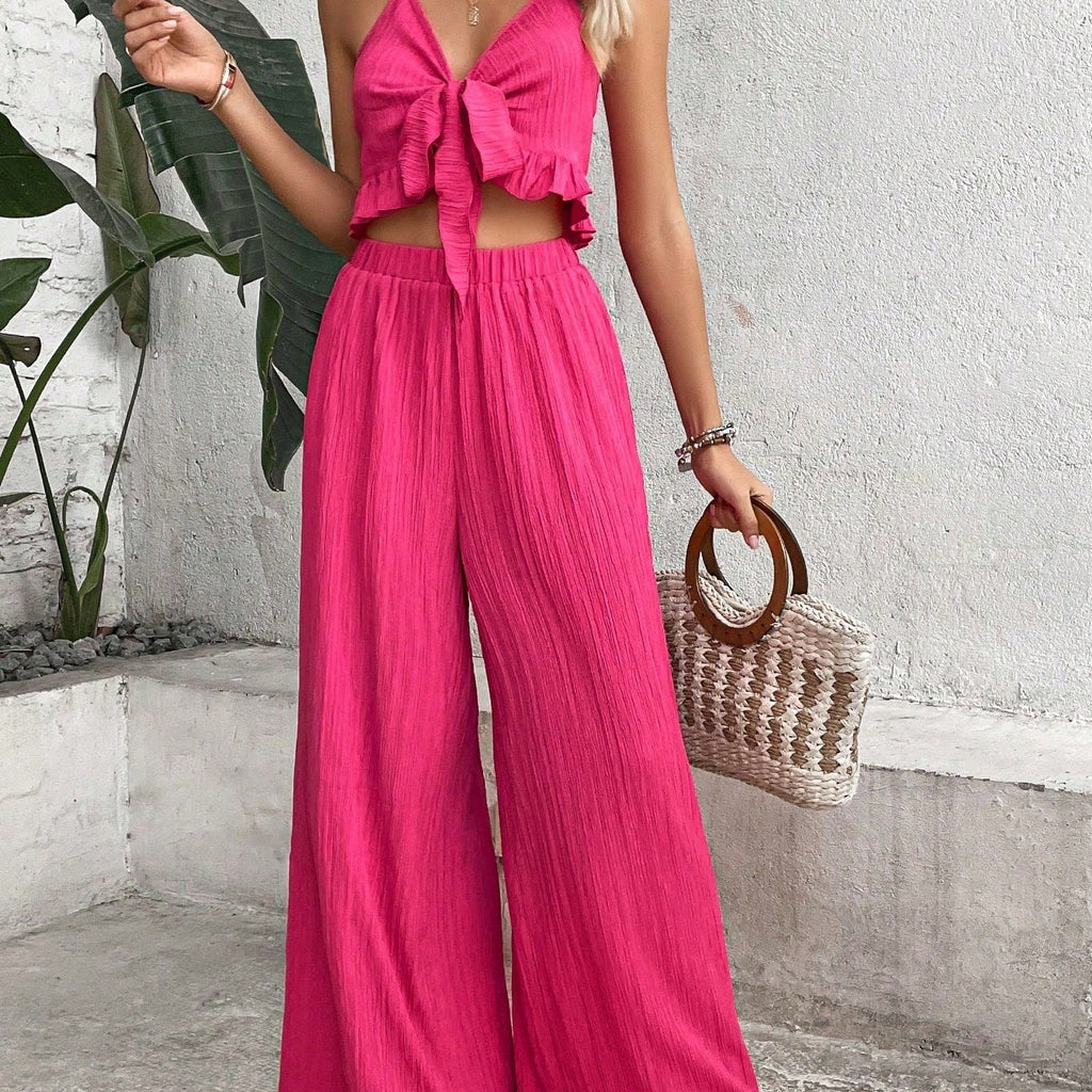 Knot Wide Leg Pants