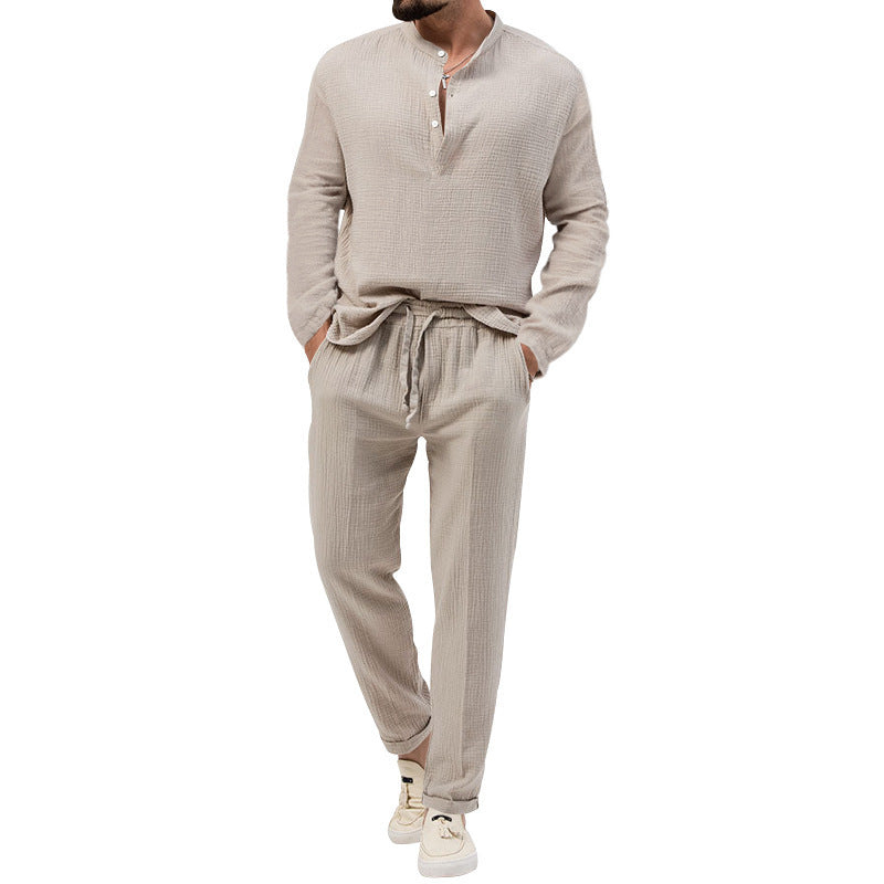 Color Casual T-shirt Suit