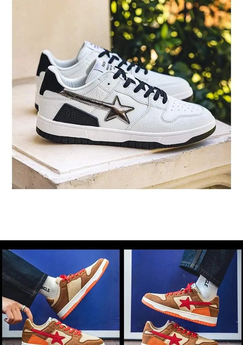 Product information:
 
 Color: LZ205 silver, LZ205 brown-orange
 
 Upper height: low top
 
 Heel height: low heel (1-3CM)
 
 Size: 37,38,39,40,41,42,43,44,45,46
 
 SRetro Flat SneakerMENS SNEAKERSROBS FASHIONSWEAR 114'SROBS FASHIONSWEAR 114’SRetro Flat Sneaker