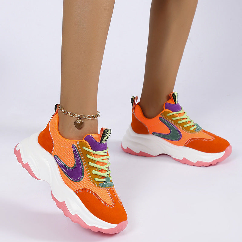 Color Lace Sneakers