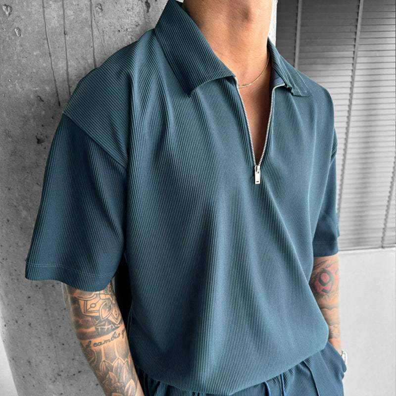Zipper Polo's SetCOUPLE MATCHING HOODIESROBS FASHIONSWEAR 114'SROBS FASHIONSWEAR 114’SZipper Polo's Set