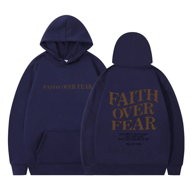 Faith Fear Printed Sweatshirt