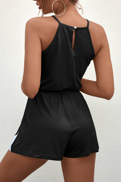 V-neck Halter Jumpsuit