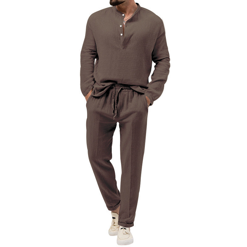Color Casual T-shirt Suit