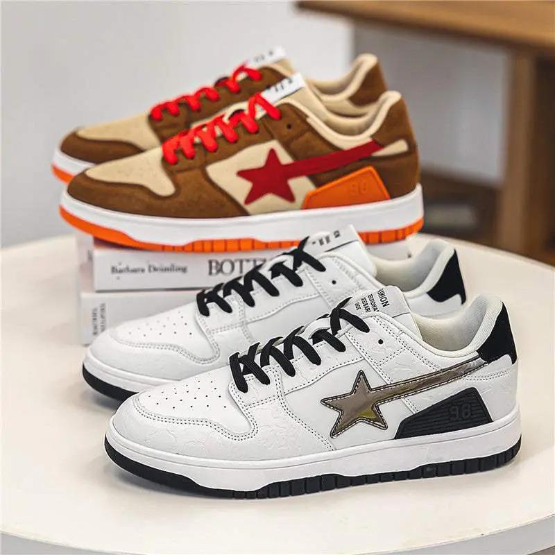 Product information:
 
 Color: LZ205 silver, LZ205 brown-orange
 
 Upper height: low top
 
 Heel height: low heel (1-3CM)
 
 Size: 37,38,39,40,41,42,43,44,45,46
 
 SRetro Flat SneakerMENS SNEAKERSROBS FASHIONSWEAR 114'SROBS FASHIONSWEAR 114’SRetro Flat Sneaker