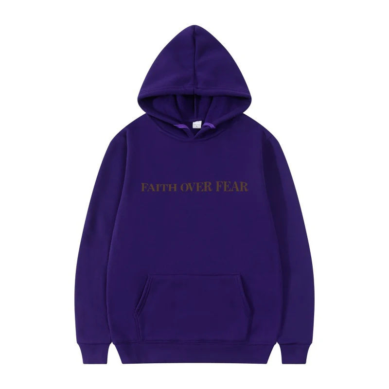 Faith Fear Printed Sweatshirt