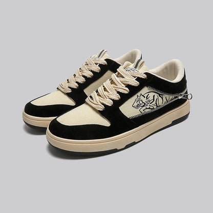 Zip-Up Casual Sneakers