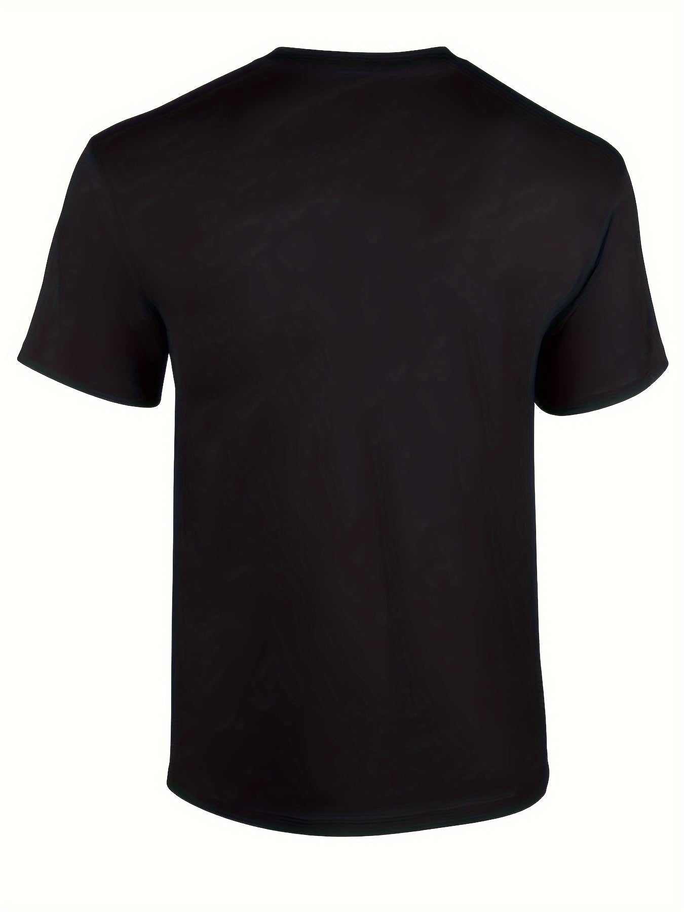Black short-sleeved retro t-shirt with "You Can't Handle These Nut" printed design, made of polyester and spandex for leisure outings