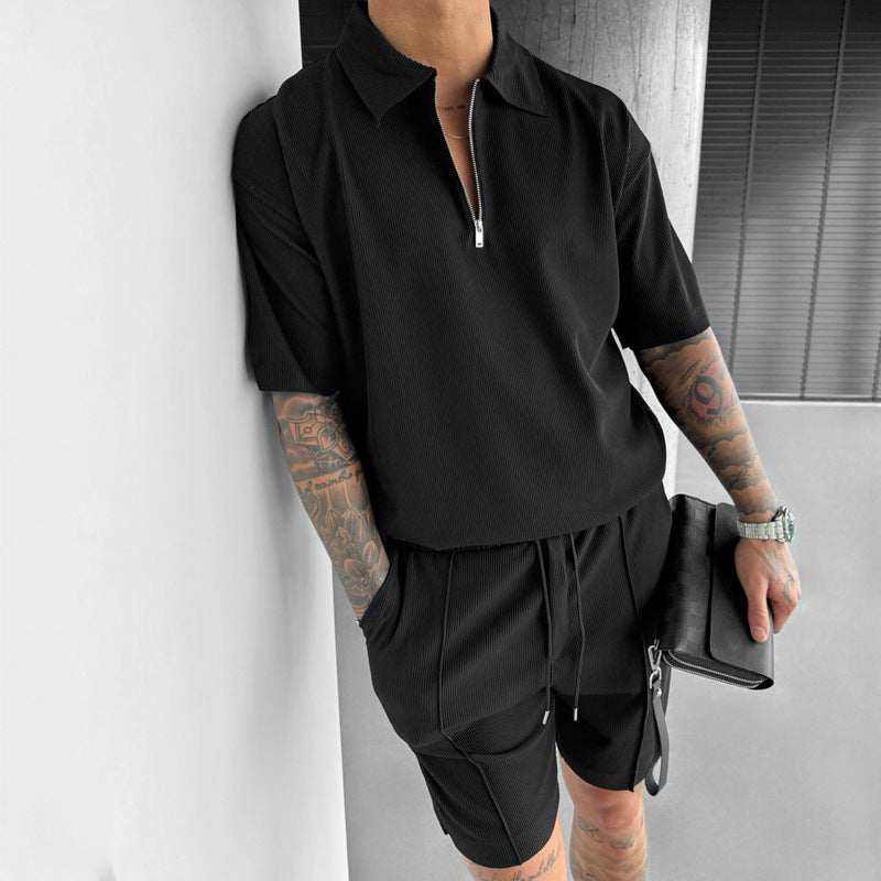 Zipper Polo's SetCOUPLE MATCHING HOODIESROBS FASHIONSWEAR 114'SROBS FASHIONSWEAR 114’SZipper Polo's Set