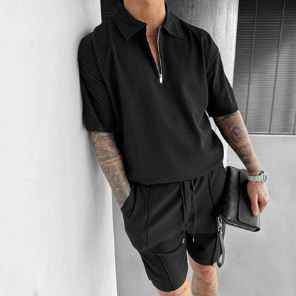 Zipper Polo's SetCOUPLE MATCHING HOODIESROBS FASHIONSWEAR 114'SROBS FASHIONSWEAR 114’SZipper Polo's Set