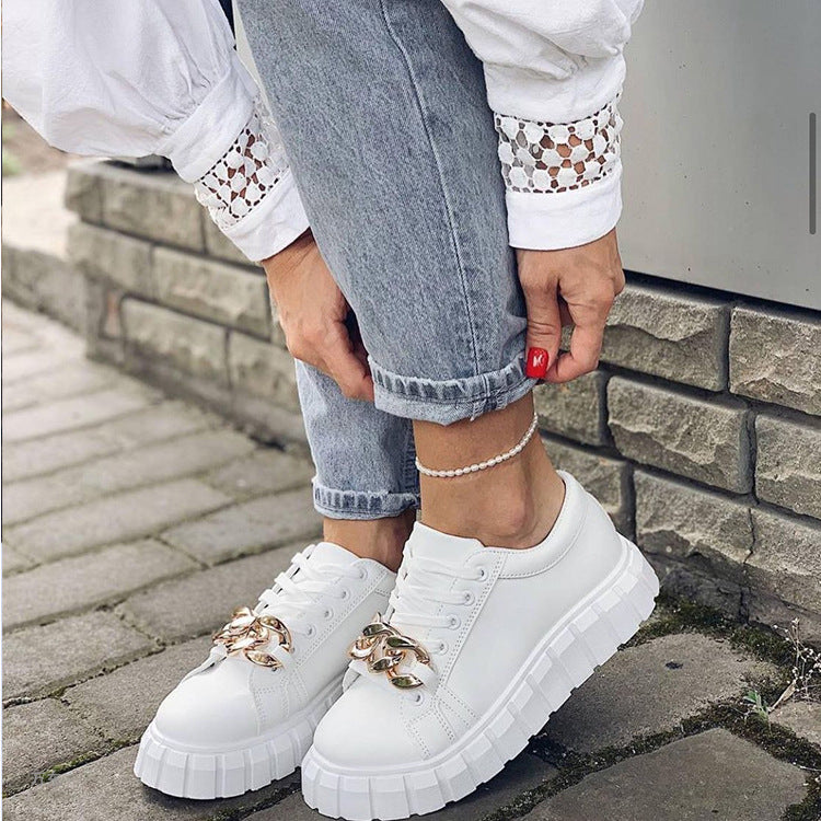 Low-Top Flat Sneakers
