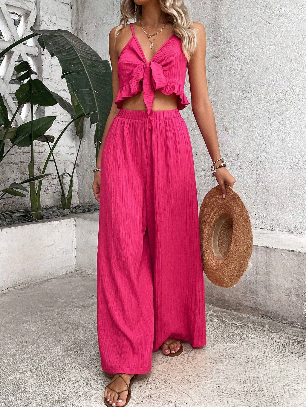 Knot Wide Leg Pants