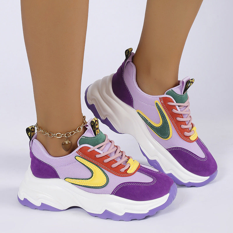 Color Lace Sneakers