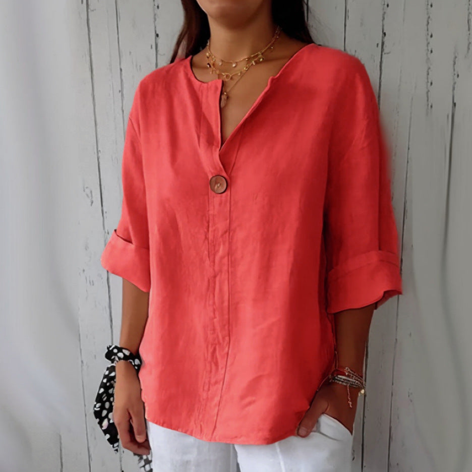 Fashion Button Tops