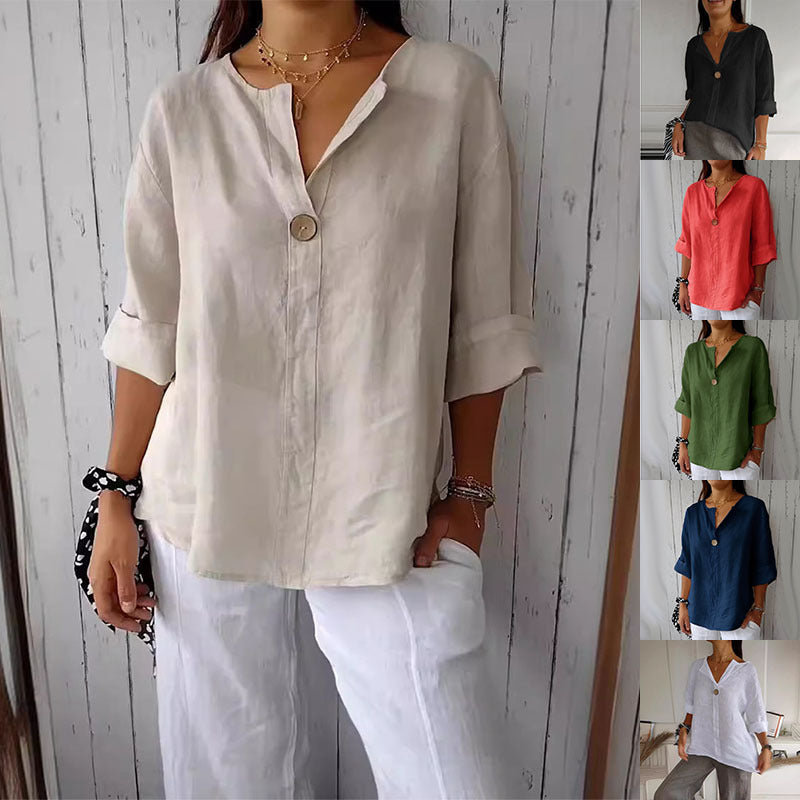 Fashion Button Tops