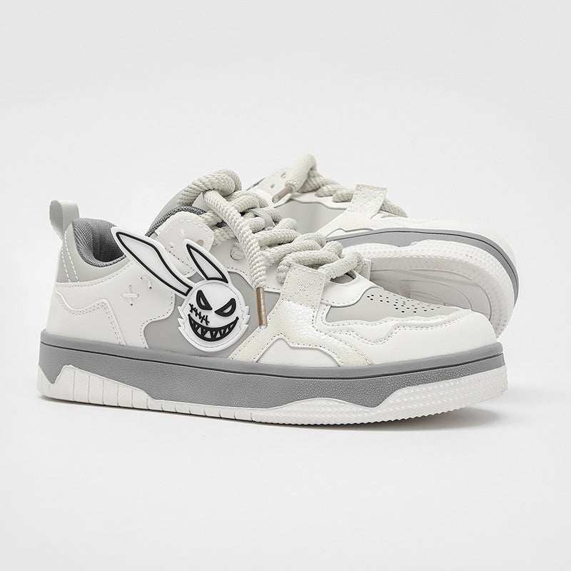 Product information:
 
 Pattern: color matching
 
 Applicable sports: Universal
 
 Lining material: Mesh
 
 Color: beige, white and gray
 
 Upper height: low top
 
 Couple  SneakersMENS SNEAKERSROBS FASHIONSWEAR 114'SROBS FASHIONSWEAR 114’SCouple Sneakers