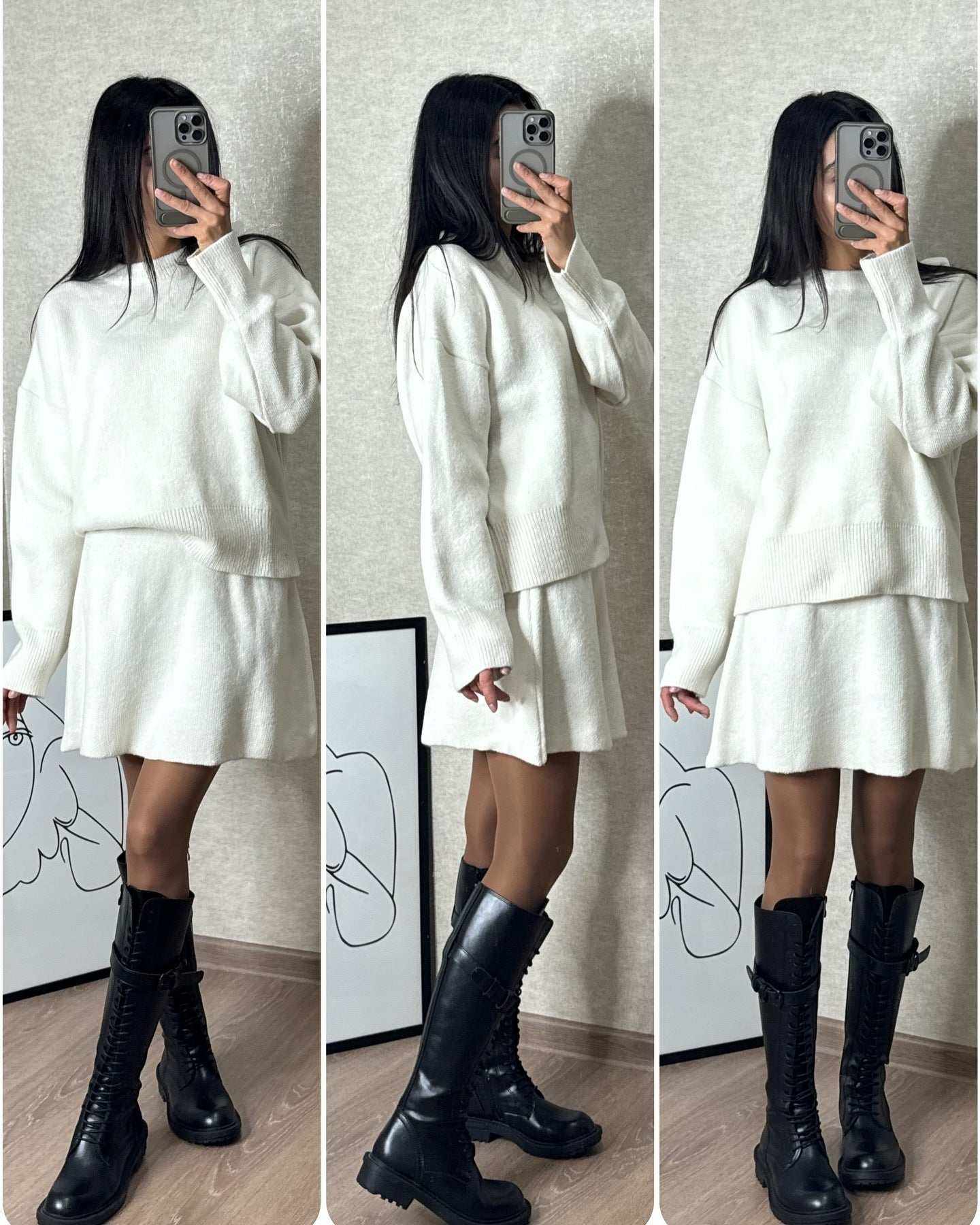 Elegant Mini SkirtCOUPLE MATCHING HOODIESROBS FASHIONSWEAR 114'SROBS FASHIONSWEAR 114’SElegant Mini Skirt