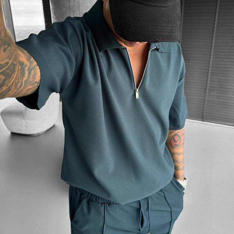 Zipper Polo's SetCOUPLE MATCHING HOODIESROBS FASHIONSWEAR 114'SROBS FASHIONSWEAR 114’SZipper Polo's Set