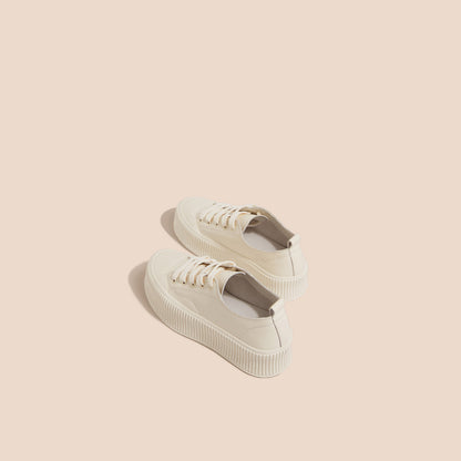 White Leather Sneakers 114